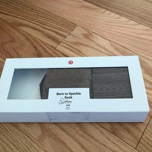 Lululemon 2 pairs Born to Sparkle socks